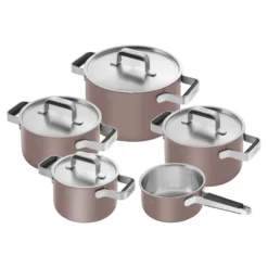 ZWILLING Set de casseroles, 5-pcs, Inox 18/10 Rosée Clearance