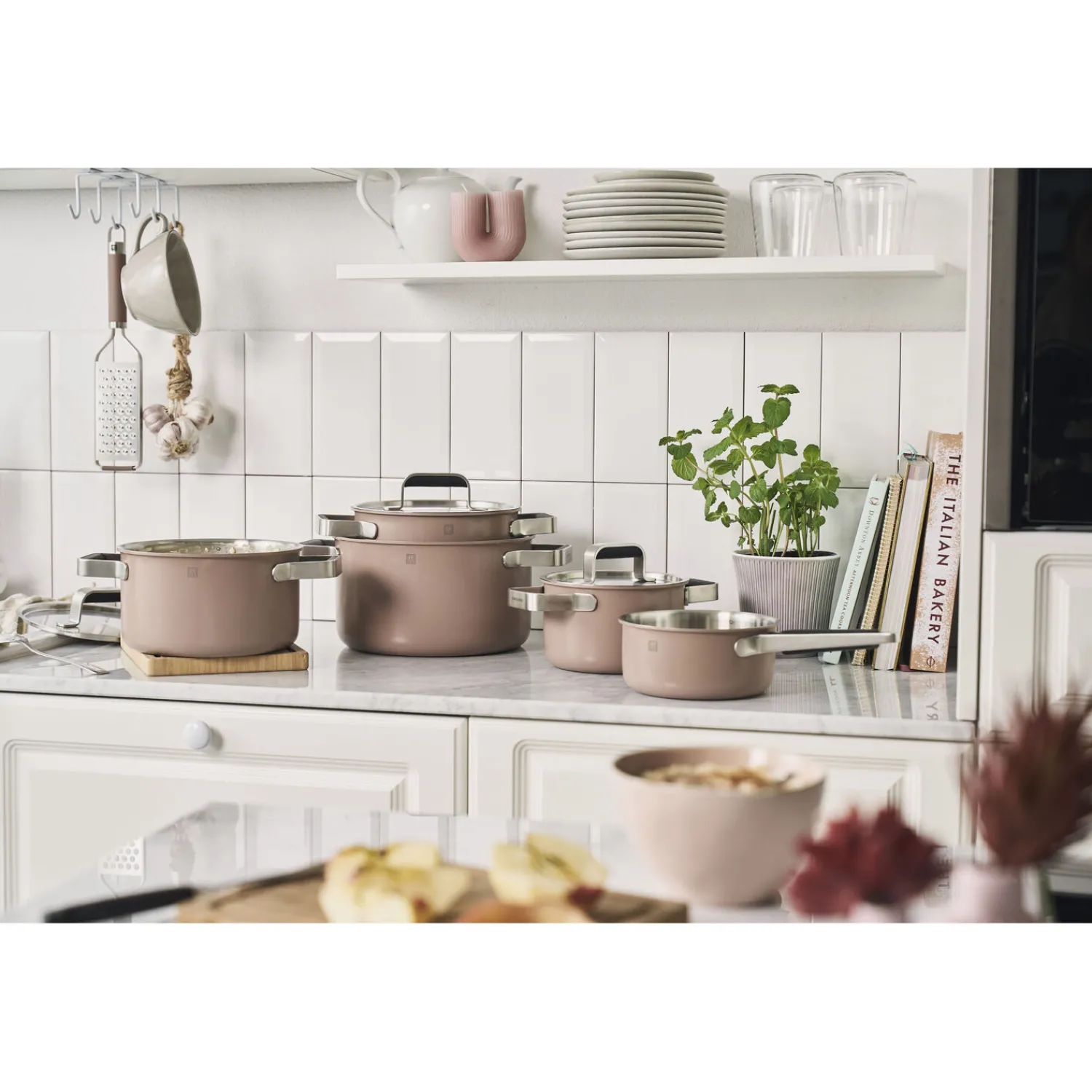 ZWILLING Set de casseroles, 5-pcs, Inox 18/10 Rosée Clearance
