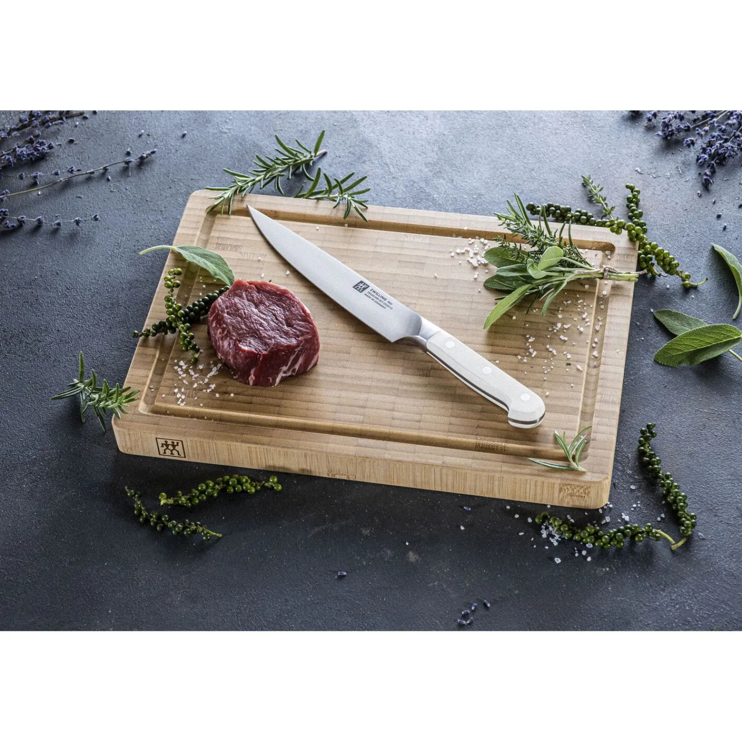 ZWILLING Set de couteaux avec planche à découper et ciseaux, 5-pcs. Discount