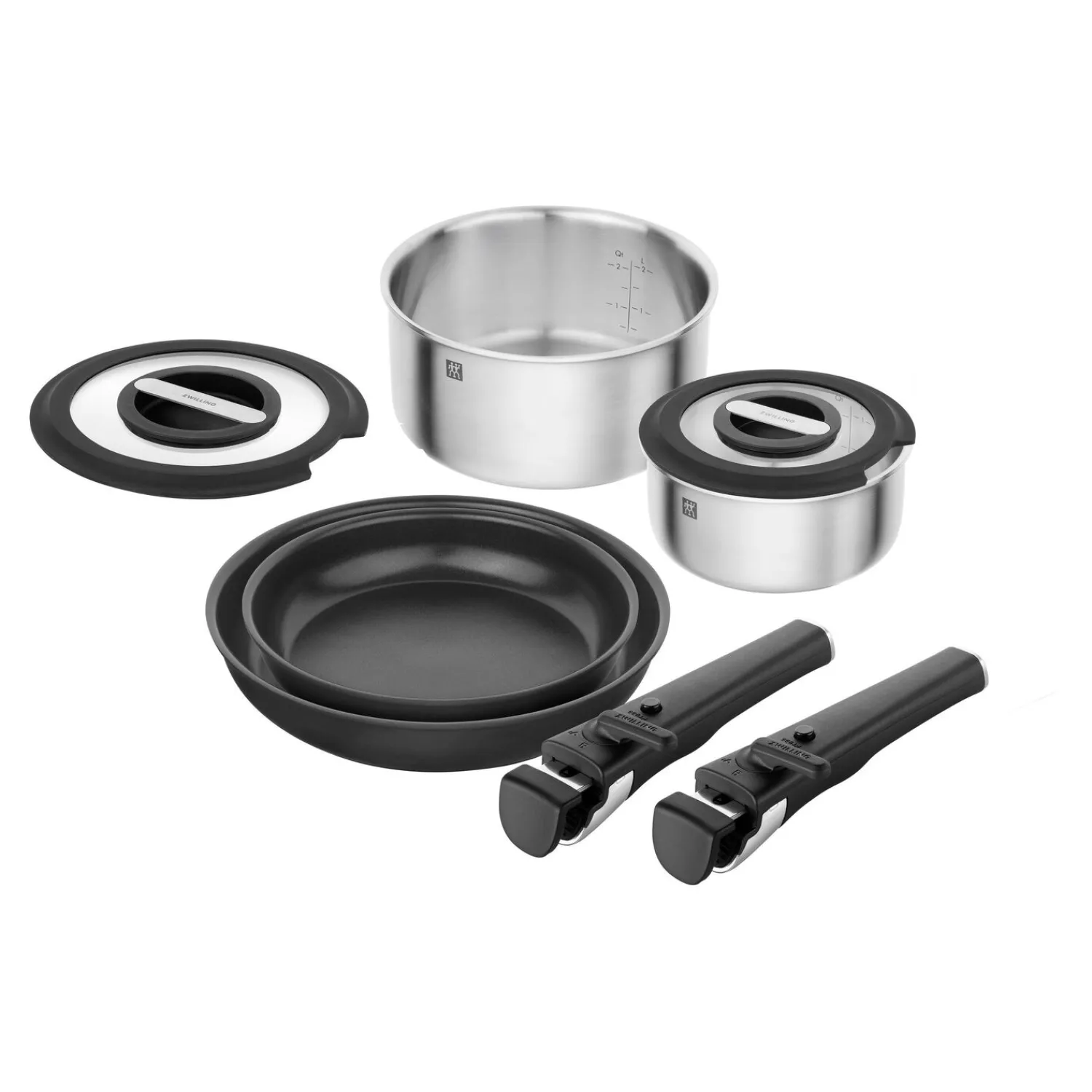 ZWILLING Set de démarrage avec poêles, casseroles, couvercles et poignées, 8 pcs. Best
