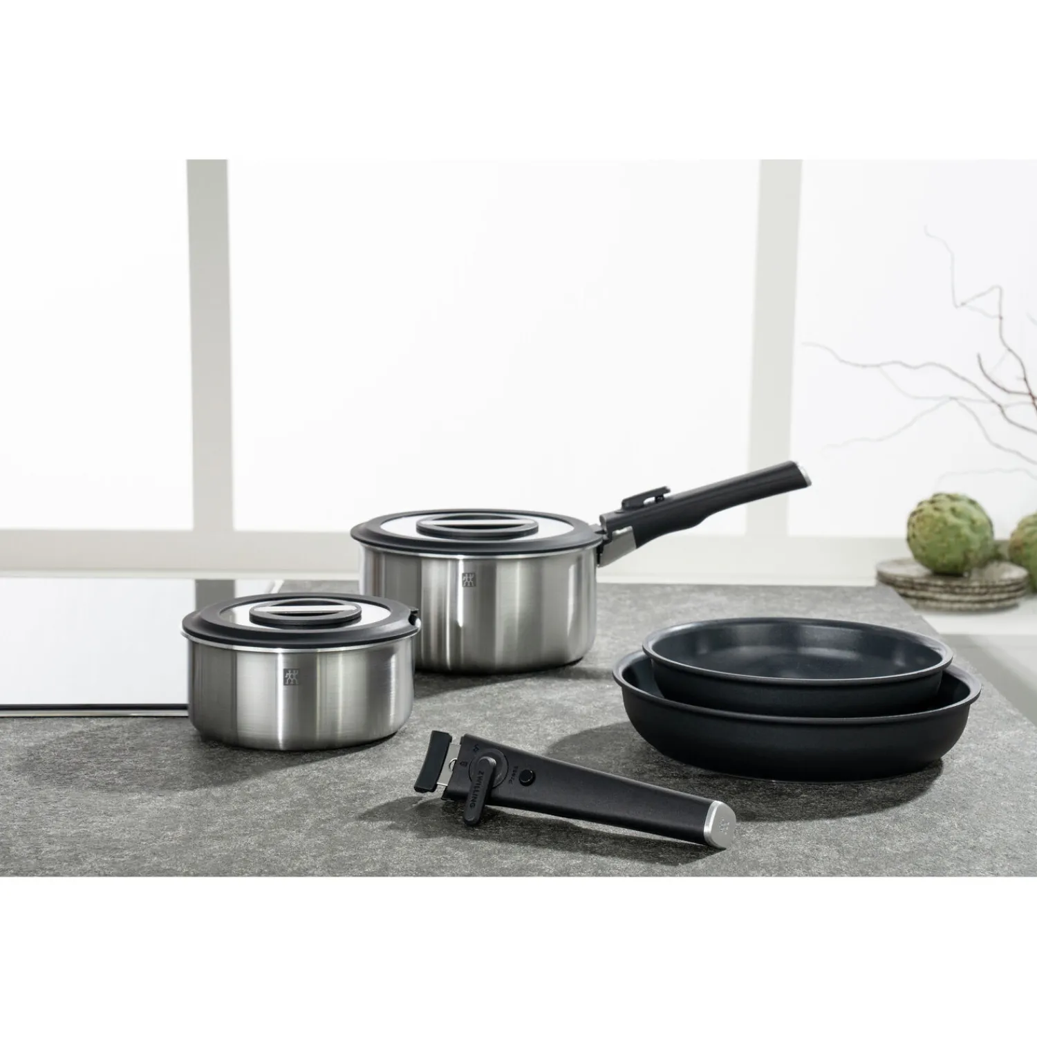ZWILLING Set de démarrage avec poêles, casseroles, couvercles et poignées, 8 pcs. Best