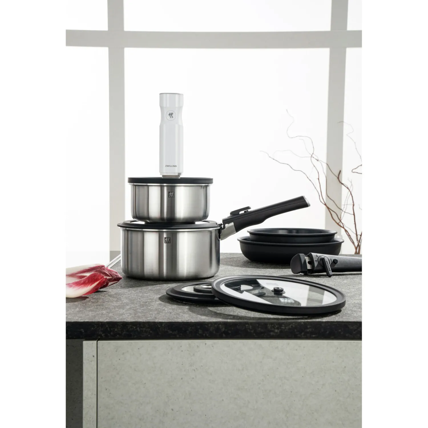 ZWILLING Set de démarrage avec poêles, casseroles, couvercles et poignées, 8 pcs. Best