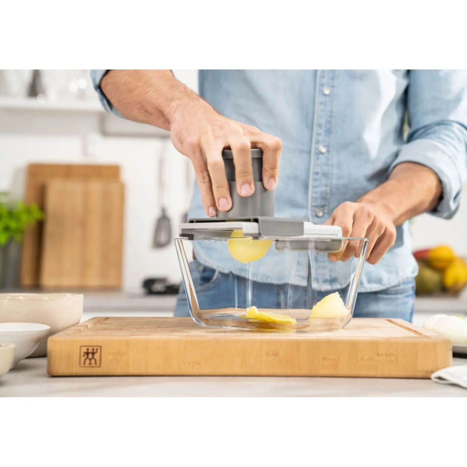 ZWILLING Set de démarrage sous vide avec multi-râpe, 7-pcs/ M/L, gris/transparent, Verre Sale