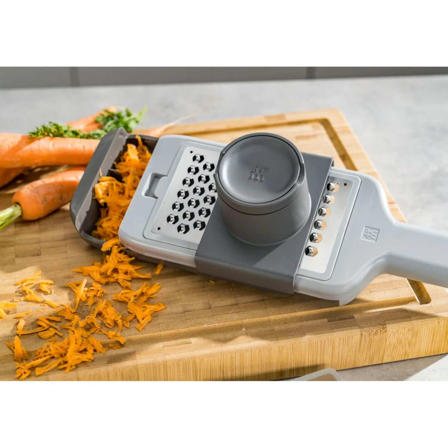 ZWILLING Set de démarrage sous vide avec multi-râpe, 7-pcs/ M/L, gris/transparent, Verre Sale