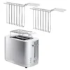 ZWILLING Set de grille-pain, grille pour sandwichs & viennoiserie, 4-pcs., argent / blanc, Acier Best