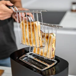 ZWILLING Set de grille-pain, grille pour sandwichs & viennoiserie, 4-pcs., argent / blanc, Acier Best
