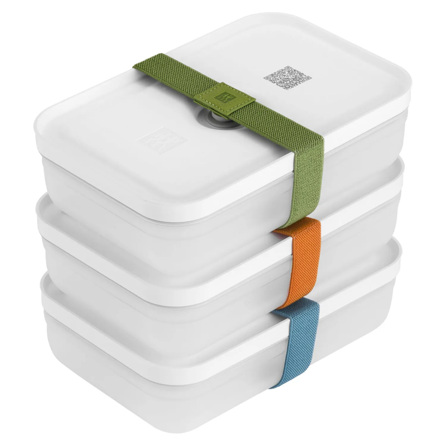 ZWILLING Set de lunch box sous vide, L plate / 6-pcs, Plastique, semi transparent-Gris Sale