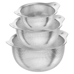 ZWILLING Set de passoires, 3-pcs. /16/20/24 cm, argent, Acier Inoxydable Outlet