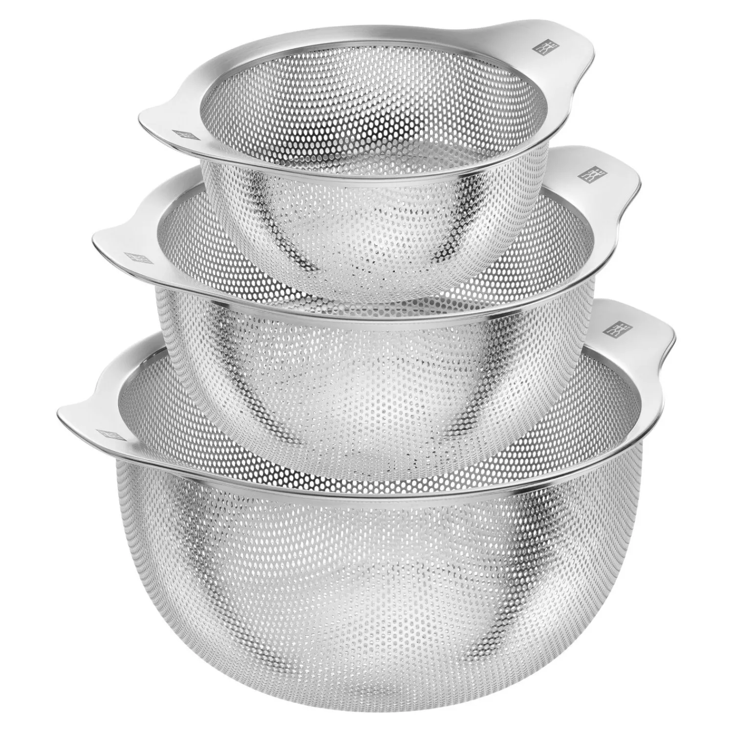 ZWILLING Set de passoires, 3-pcs. /16/20/24 cm, argent, Acier Inoxydable Outlet