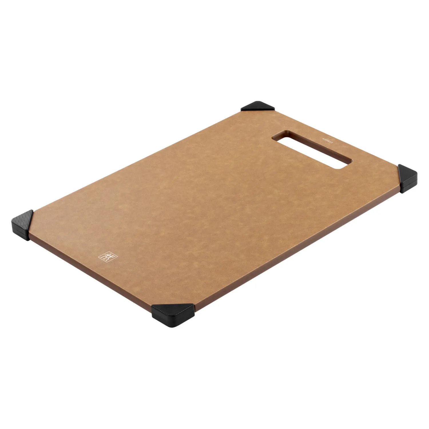 ZWILLING Set de planches à découper avec support, 4-pcs., marron / noir, Fibre de Bois Discount