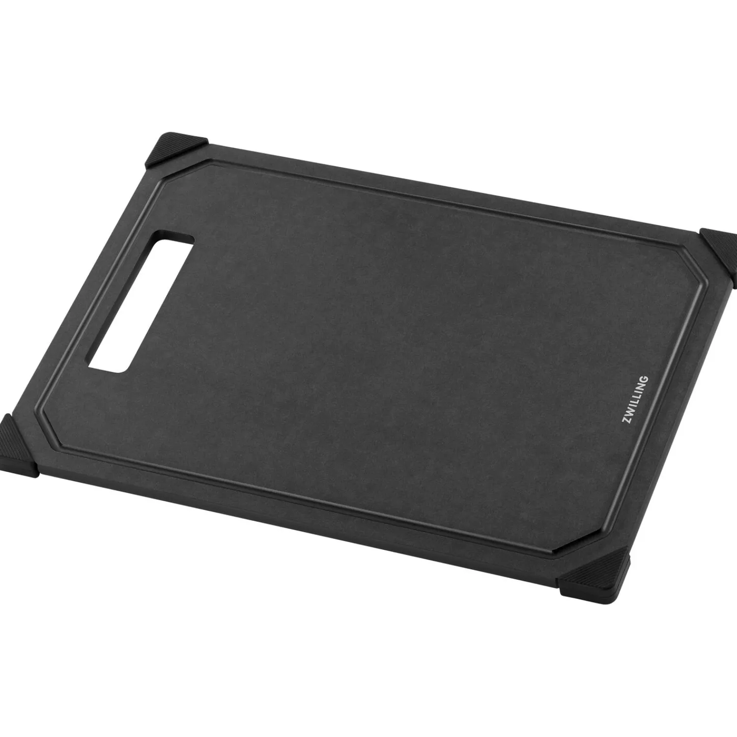 ZWILLING Set de planches à découper avec support, 4-pcs. /S/M/L, noir mat, Fibres de Bois Online