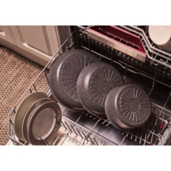 BALLARINI Set de poêles, 3-pcs, Aluminium, Revêtement antiadhésif en céramique Outlet