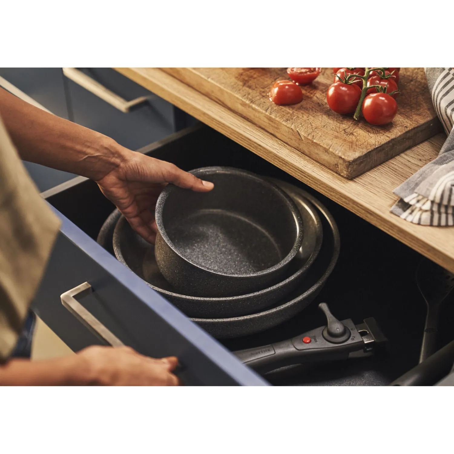 BALLARINI Set de poêles, 6-pcs, Aluminium, Revêtement antiadhésif en céramique New