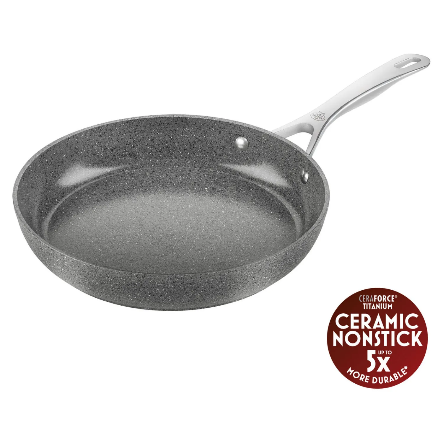 BALLARINI Set de poêles, 2-pcs. /24/28 cm, gris pierre, Aluminium Sale