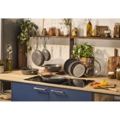 BALLARINI Set de poêles, 2-pcs. /24/28 cm, gris pierre, Aluminium Sale