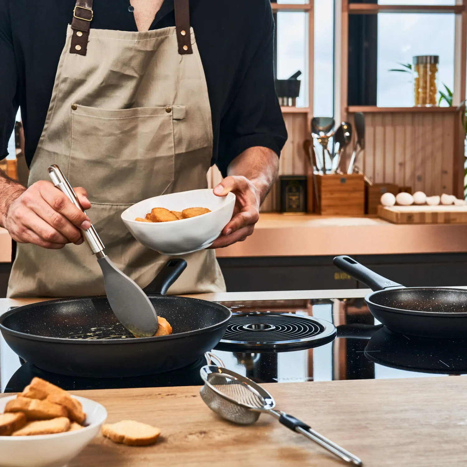 ZWILLING Set de poêles, 4-pcs. /20/24/28 cm, noir mat, Aluminium Online