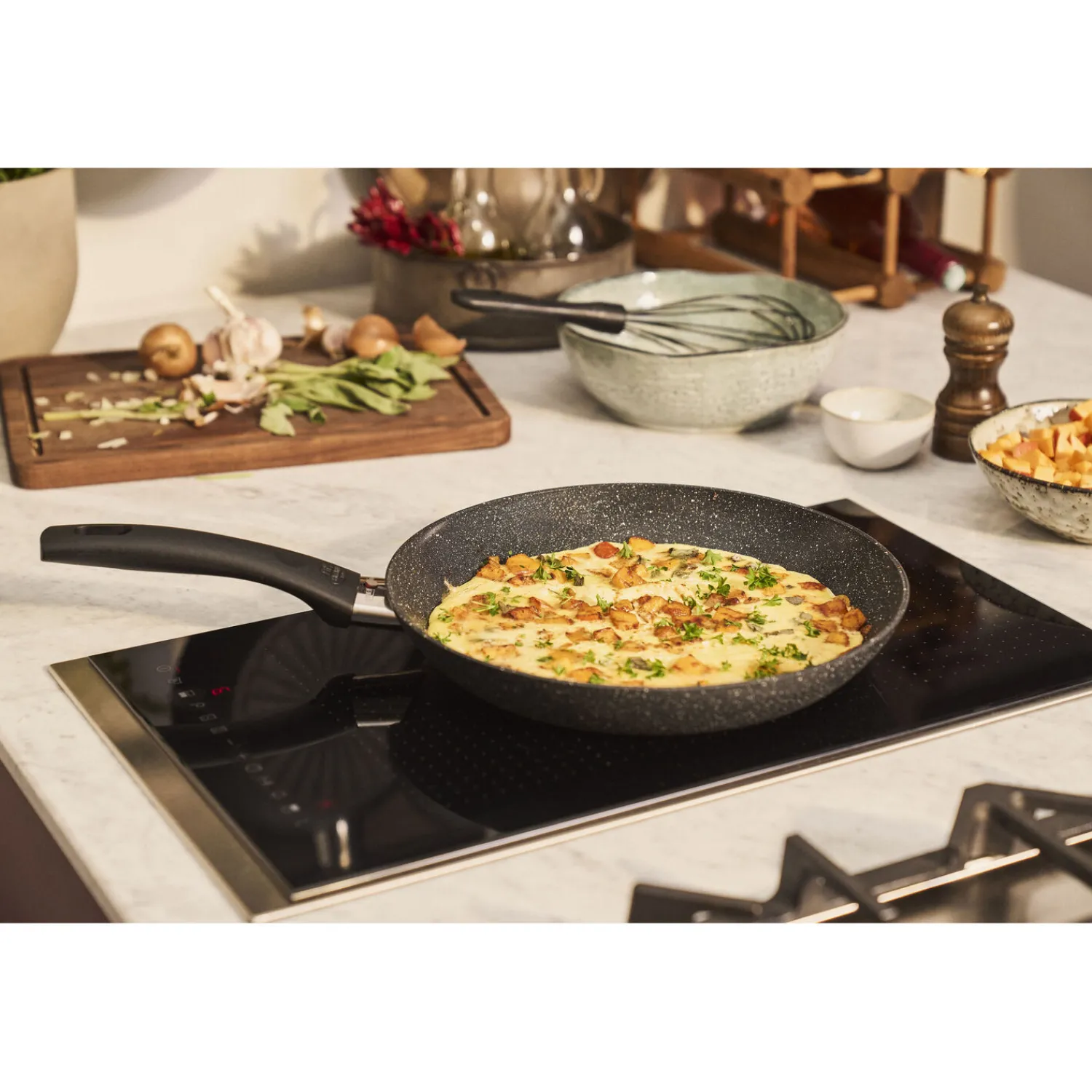 BALLARINI Set de poêles, 3-pcs. /20/24/28 cm, noir mat, Aluminium Online
