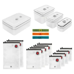 ZWILLING Set de sous-vide bo&icirc;tes & accessoires, 17-pcs. /S/M/L, couleurs mélangées, Plastique Sale