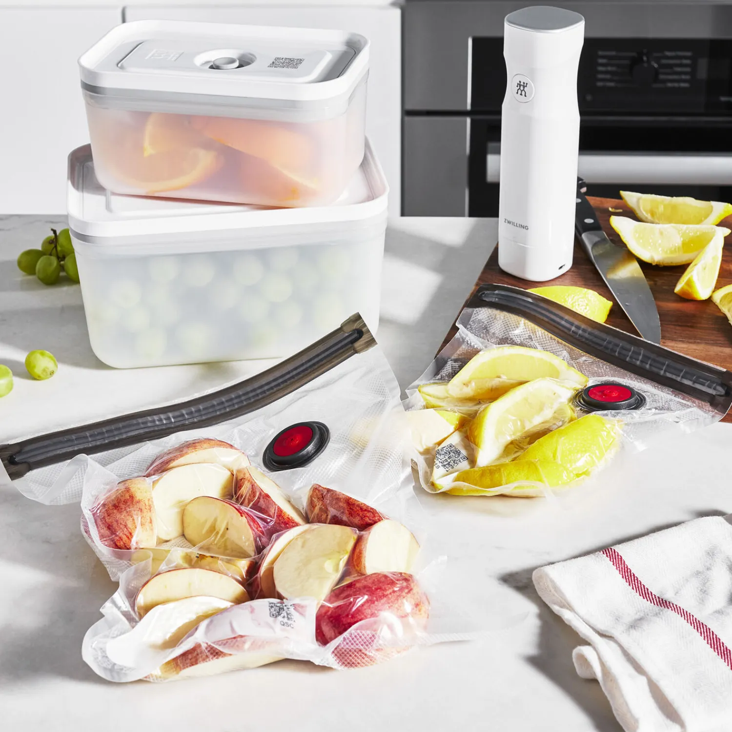 ZWILLING Set de sous-vide boîtes & accessoires, 17-pcs. /S/M/L, couleurs mélangées, Plastique Sale