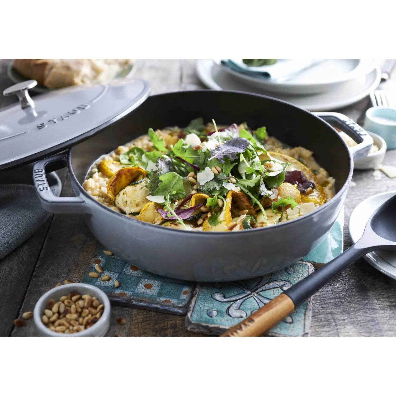 Staub Set d’accessoires de cuisine avec une pince, une cuillère multi-usages et une cuillère à servir, 3-pcs. Best