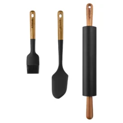 Staub Set d&rsquo;accessoires de p&acirc;tisserie avec une spatule, un rouleau à p&acirc;tisserie et un pinceau à p&acirc;tisserie, 3-pcs. Discount
