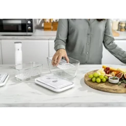 ZWILLING Set d’accessoires sous vide pour boîtes en verre, M/L / 2-pcs Blanc