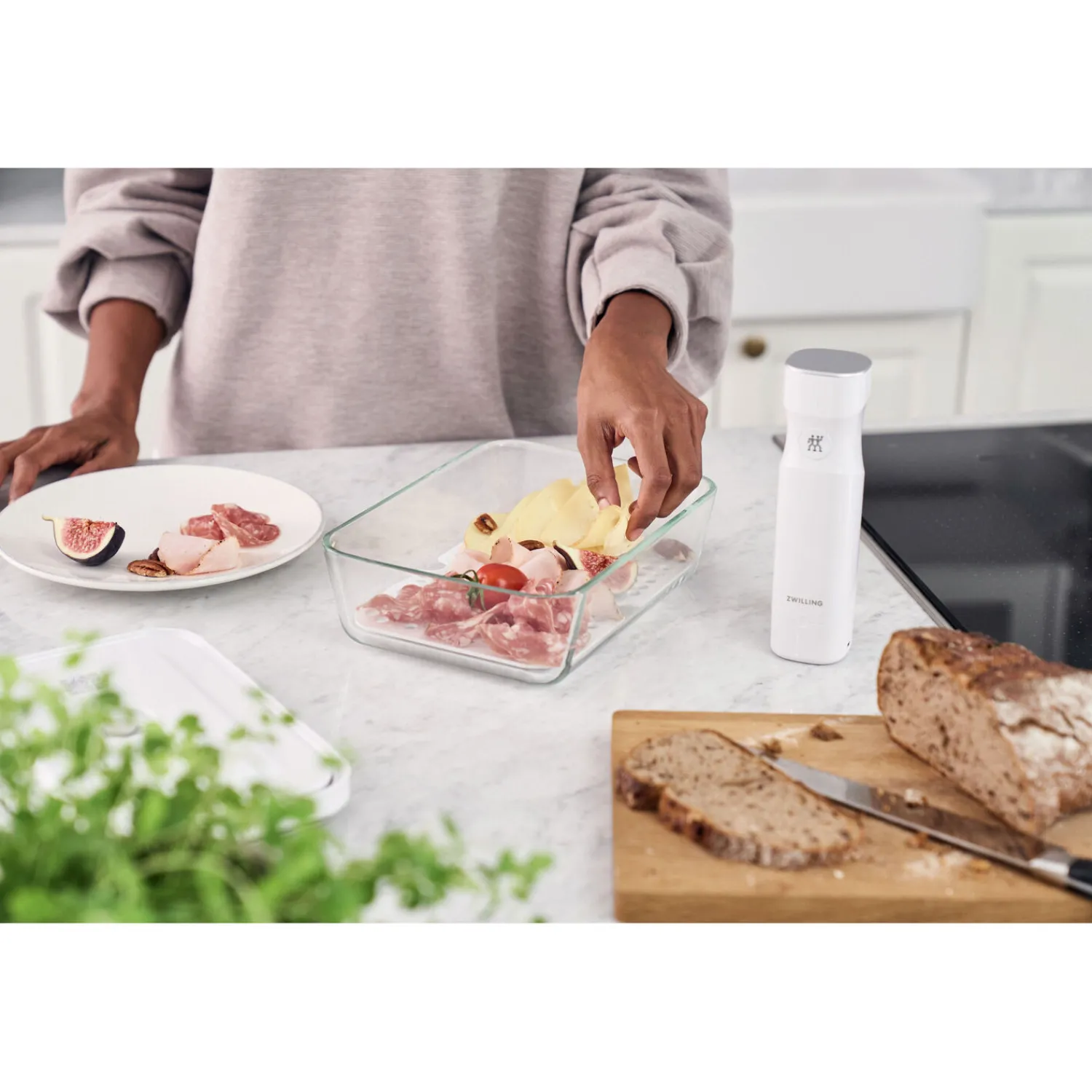 ZWILLING Set d’accessoires sous vide pour boîtes en verre, Boîte à frigo/Plat à gratin / 2-pcs Online