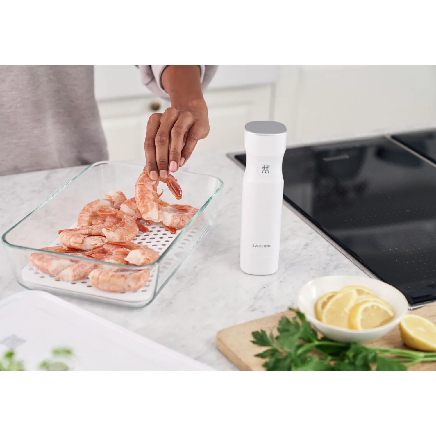 ZWILLING Set d’accessoires sous vide pour boîtes en verre, Boîte à frigo/Plat à gratin / 2-pcs Online