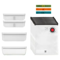 ZWILLING Set réfrigérateur sous vide, 17-pcs. /M/L, couleurs mélangées, Verre / Plastique Online