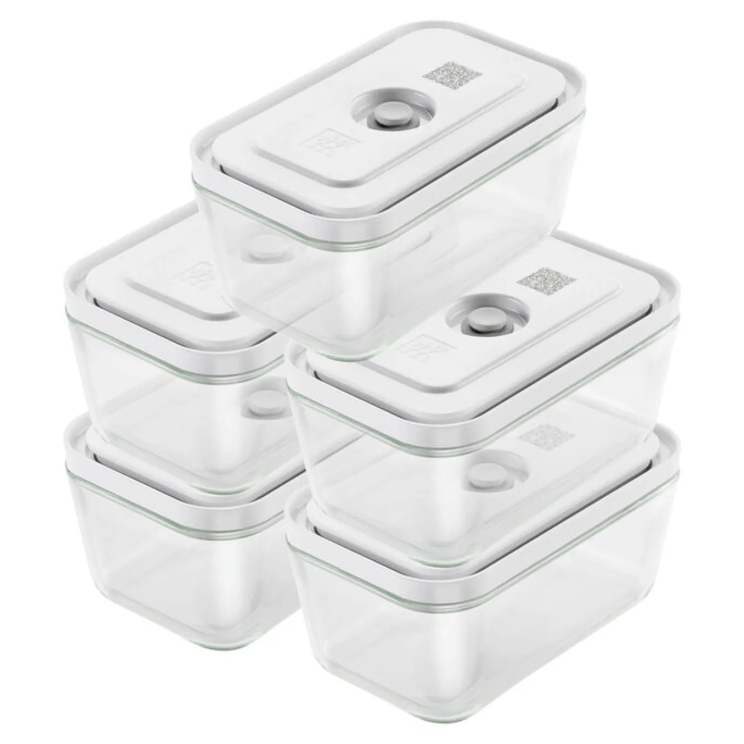 ZWILLING Set vacuum boîte, 5-pcs. /M, gris, Verre Discount