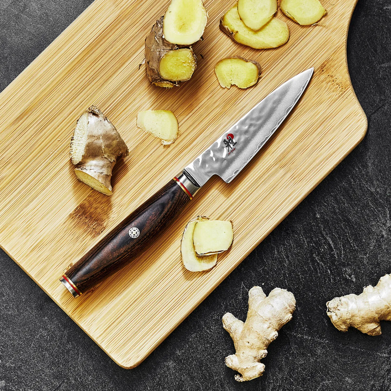 MIYABI Shotoh 9 cm, Brun, Bois de pakka New