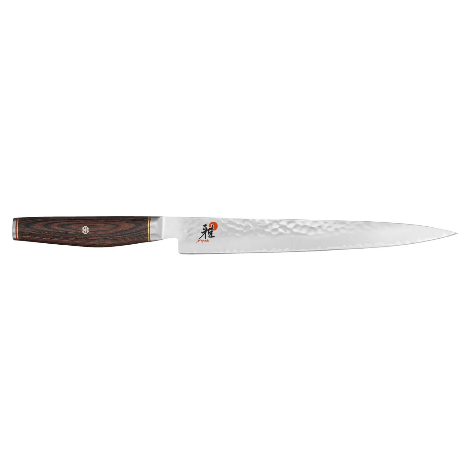 MIYABI Sujihiki 24 cm, Brun, Bois de pakka Online