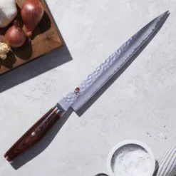 MIYABI Sujihiki 24 cm, Brun, Bois de pakka Online