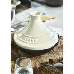 Staub Tajine 28 cm, Fonte, Cream New