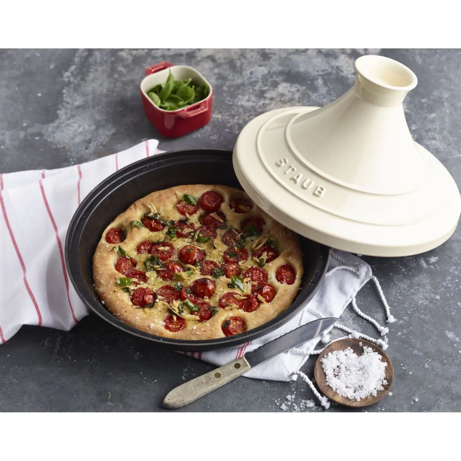 Staub Tajine 20 cm, Fonte, Cream