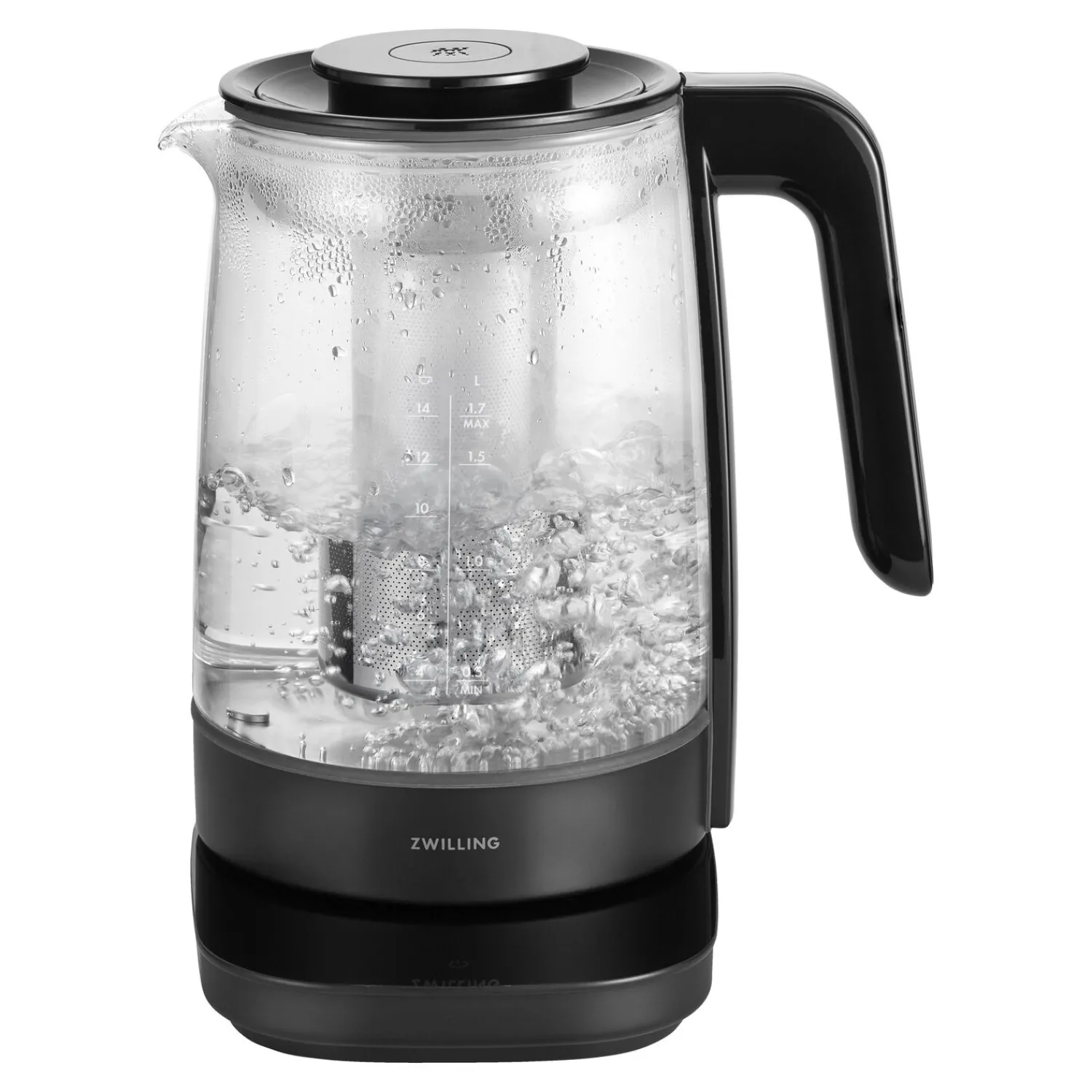ZWILLING Théière-bouilloire électrique en verre, 1,7 l, Noir mat Online