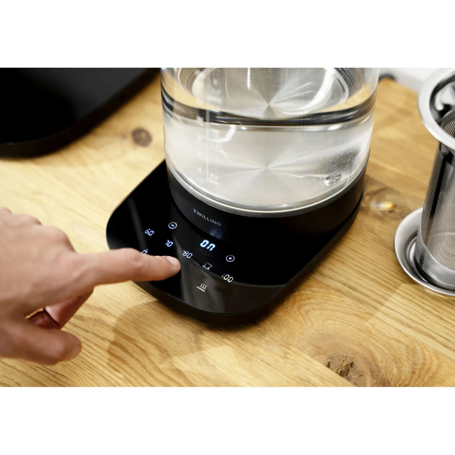 ZWILLING Théière-bouilloire électrique en verre, 1,7 l, Noir mat Online