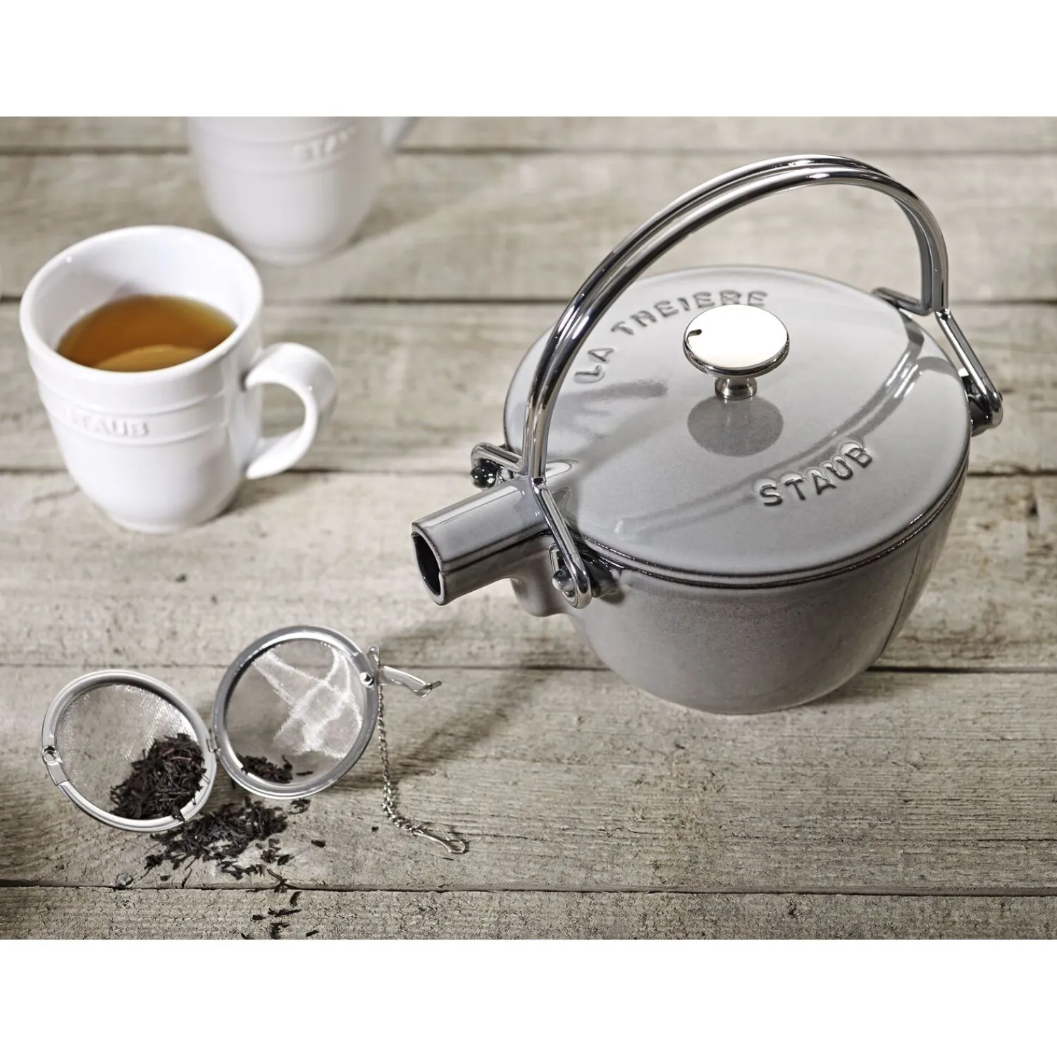 Staub Théière 16 cm, Gris graphite Clearance