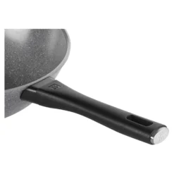 ZWILLING Wok, 28 cm, Aluminium, Revêtement antiadhésif en céramique renforcée en titane