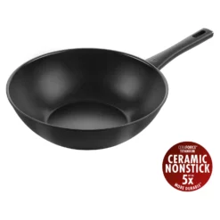 ZWILLING Wok, 30 cm, Aluminium, Revêtement antiadhésif en céramique renforcée en titane Online