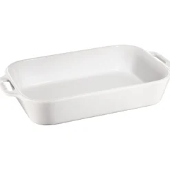 Staub 34 x 24 cm, Assiette chaude, Blanc Hot