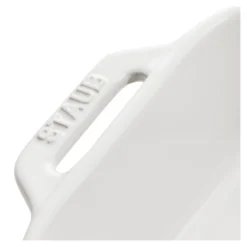Staub 34 x 24 cm, Assiette chaude, Blanc Hot