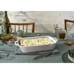 Staub 34 x 24 cm, Assiette chaude, Blanc Hot