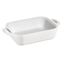 Staub 14 x 11 cm, Assiette chaude, Blanc Outlet