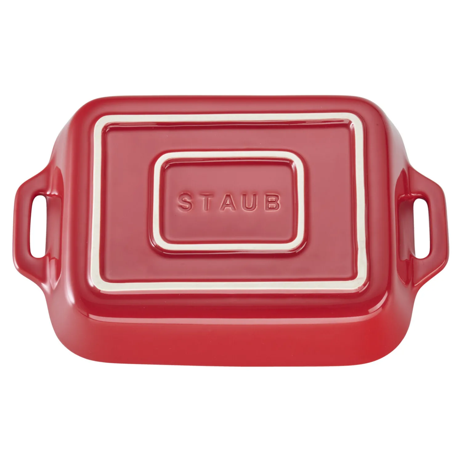 Staub 20 x 16 cm, Assiette chaude, Cerise New