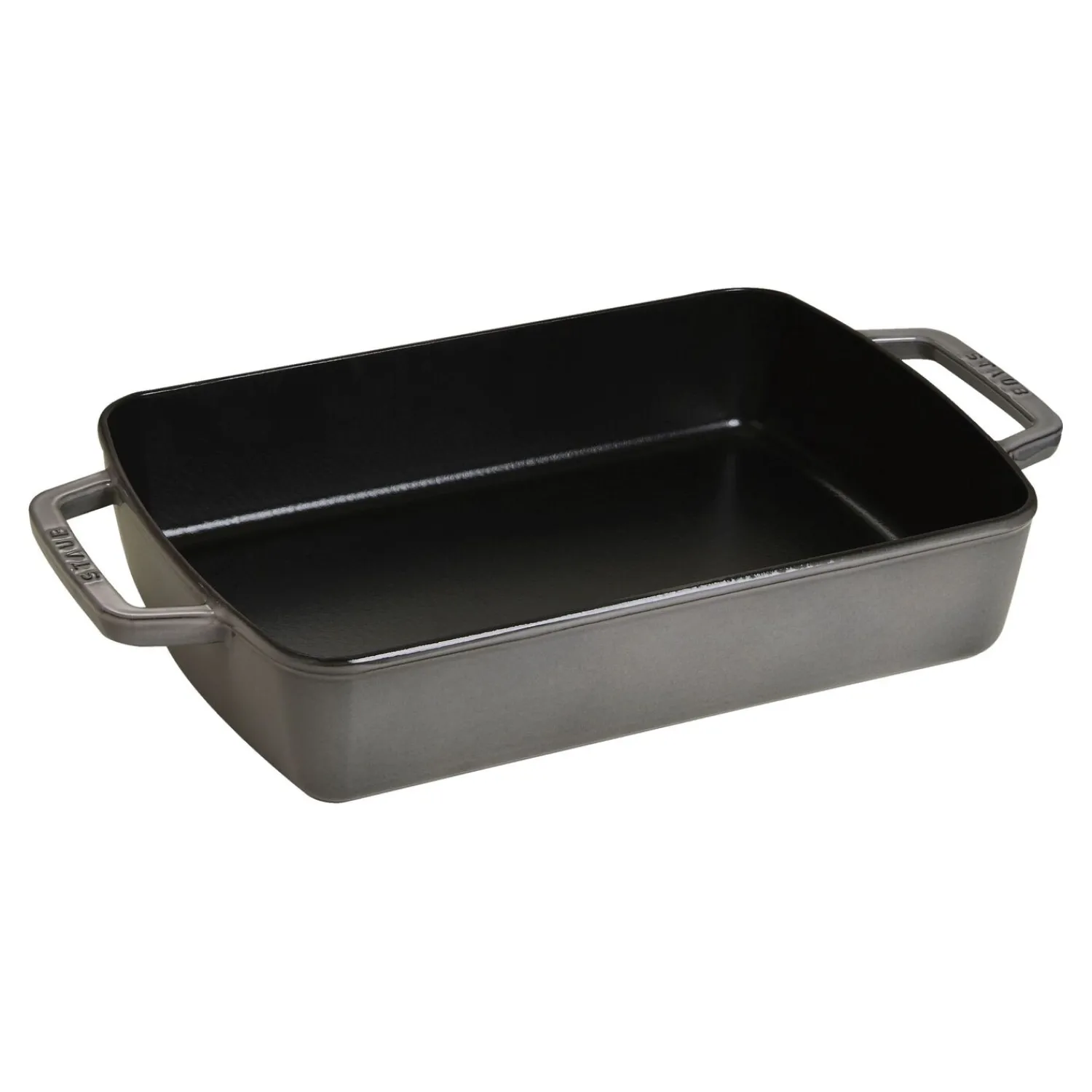Staub 30 x 20 cm, Assiette chaude, Gris graphite Clearance