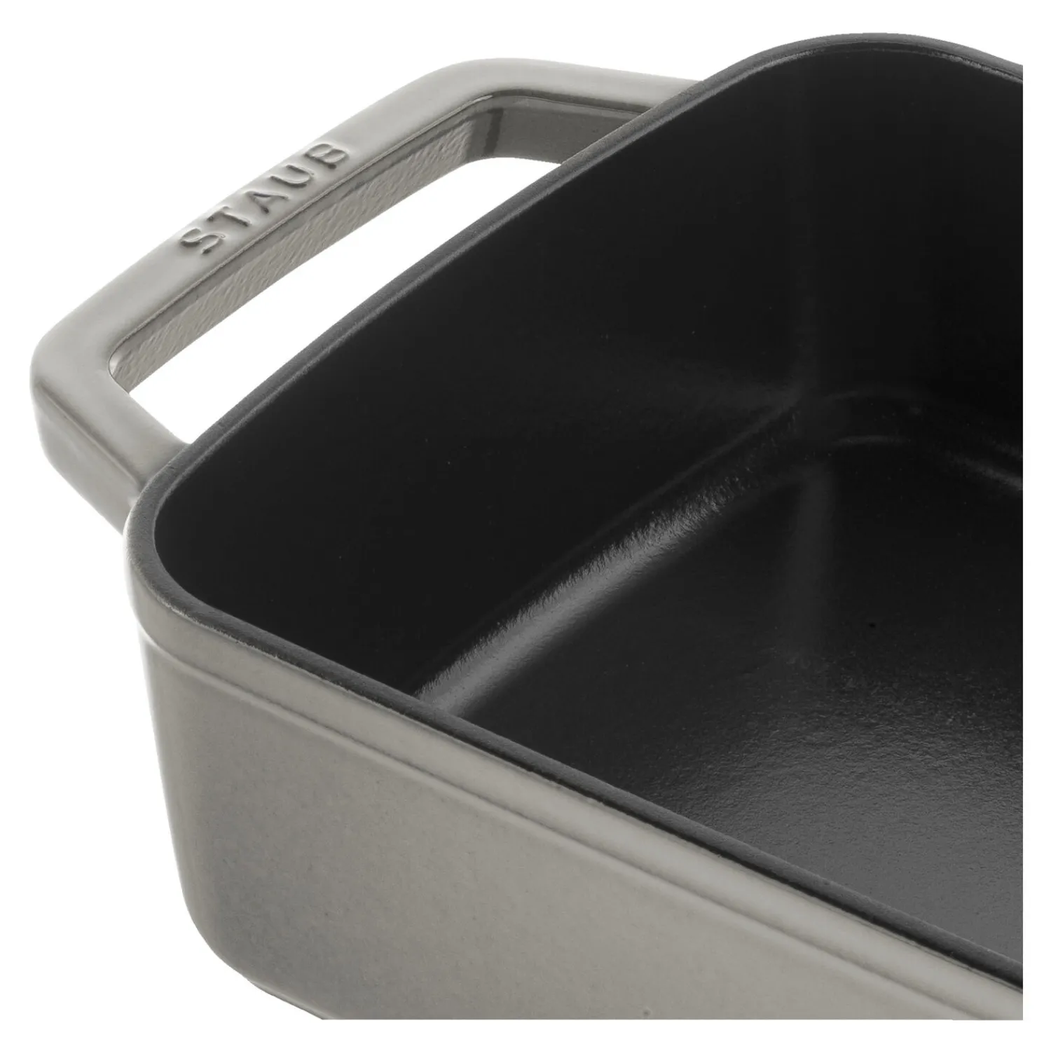 Staub 30 x 20 cm, Assiette chaude, Gris graphite Clearance