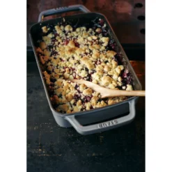Staub 30 x 20 cm, Assiette chaude, Gris graphite Clearance