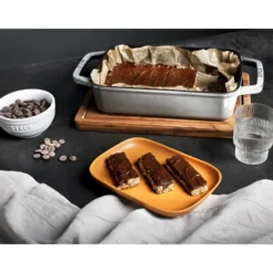 Staub 30 x 20 cm, Assiette chaude, Gris graphite Clearance
