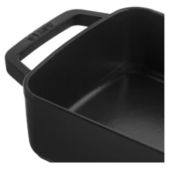 Staub 30 x 20 cm, Assiette chaude, Noir mat Clearance